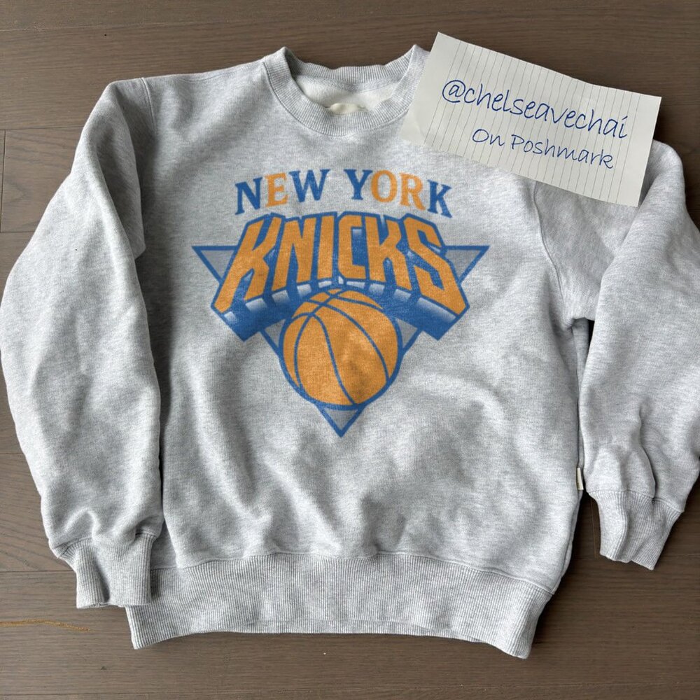 Vintage New York Knicks Logo Sweatshirt 90s NBA Basketball Knicks Shirt Tee